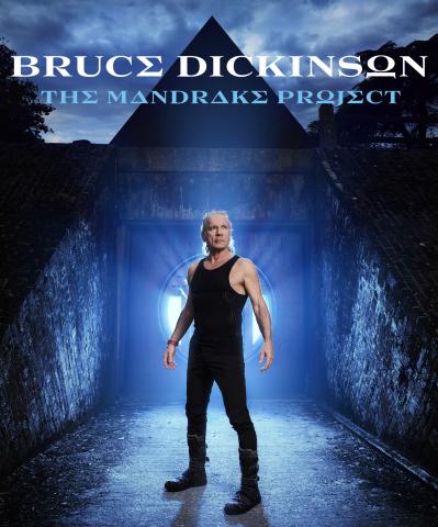 Bruce Dickinson Cover Soloalbum in schwarz-blau von The Mandrake Project
